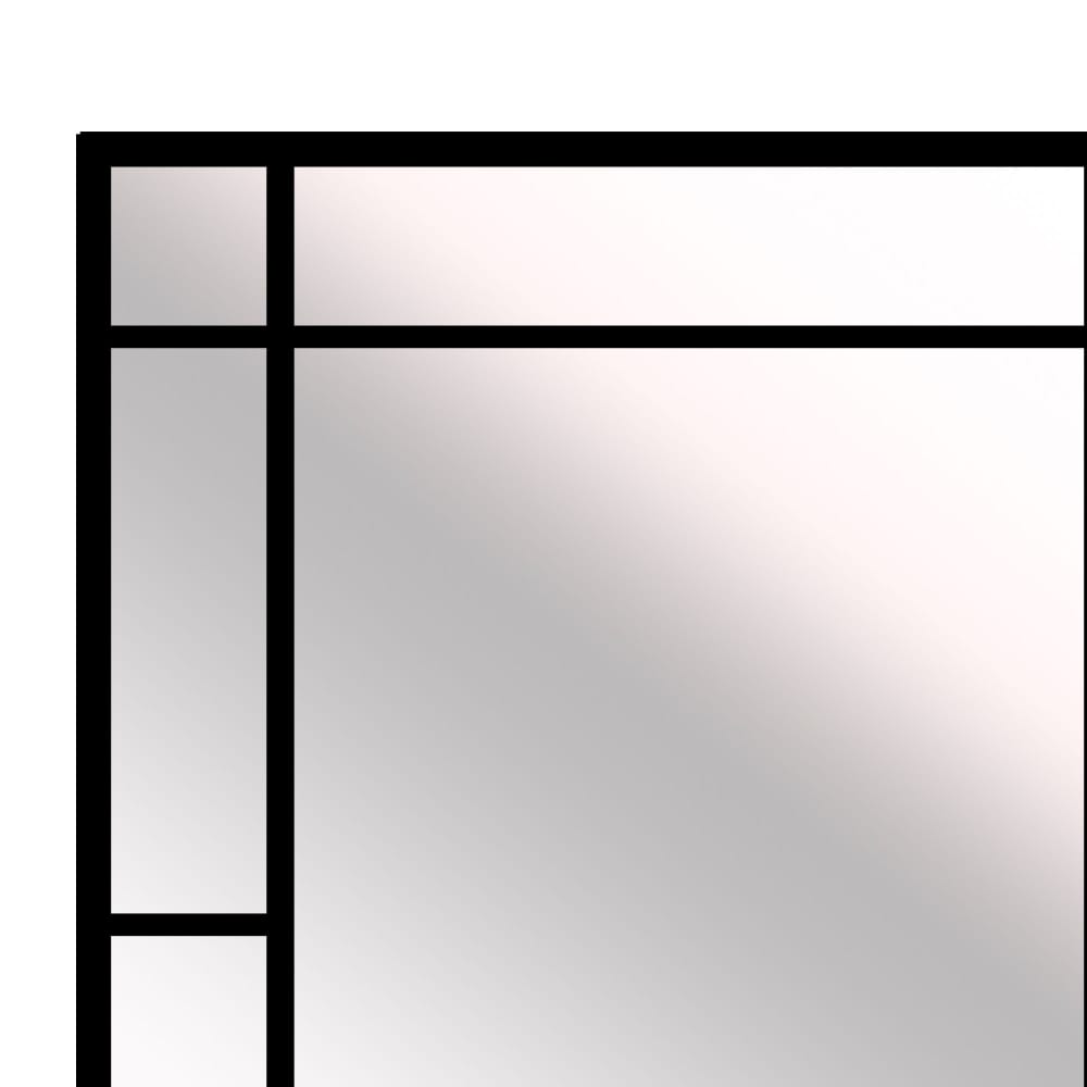 Miroir mural métal noir 61x69cm - Maisons du Monde