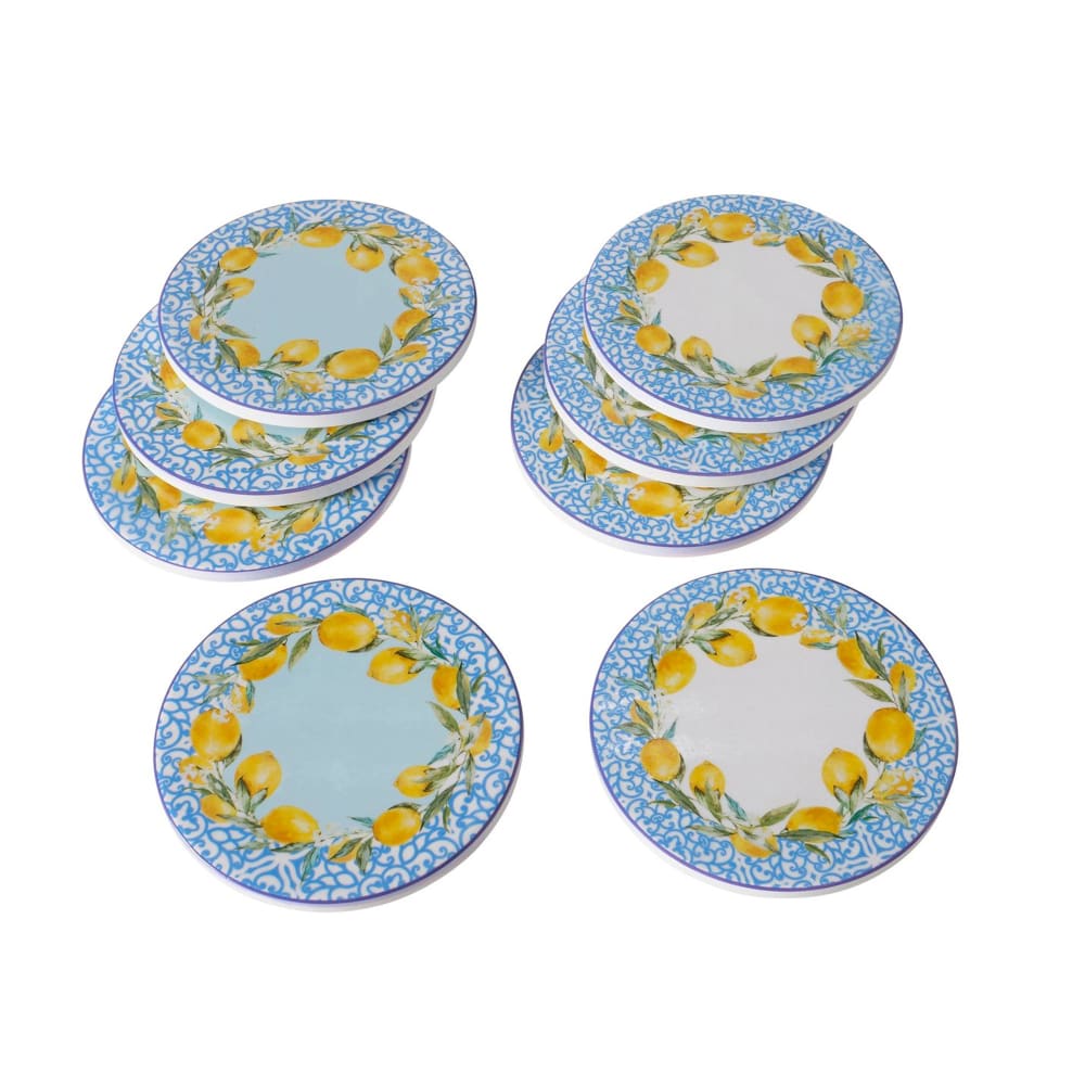 Set de 8 dessous de verres en céramique
