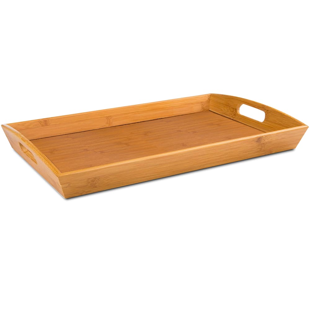 Plateau en bambou rectangulaire 43.5x29.5x4cm