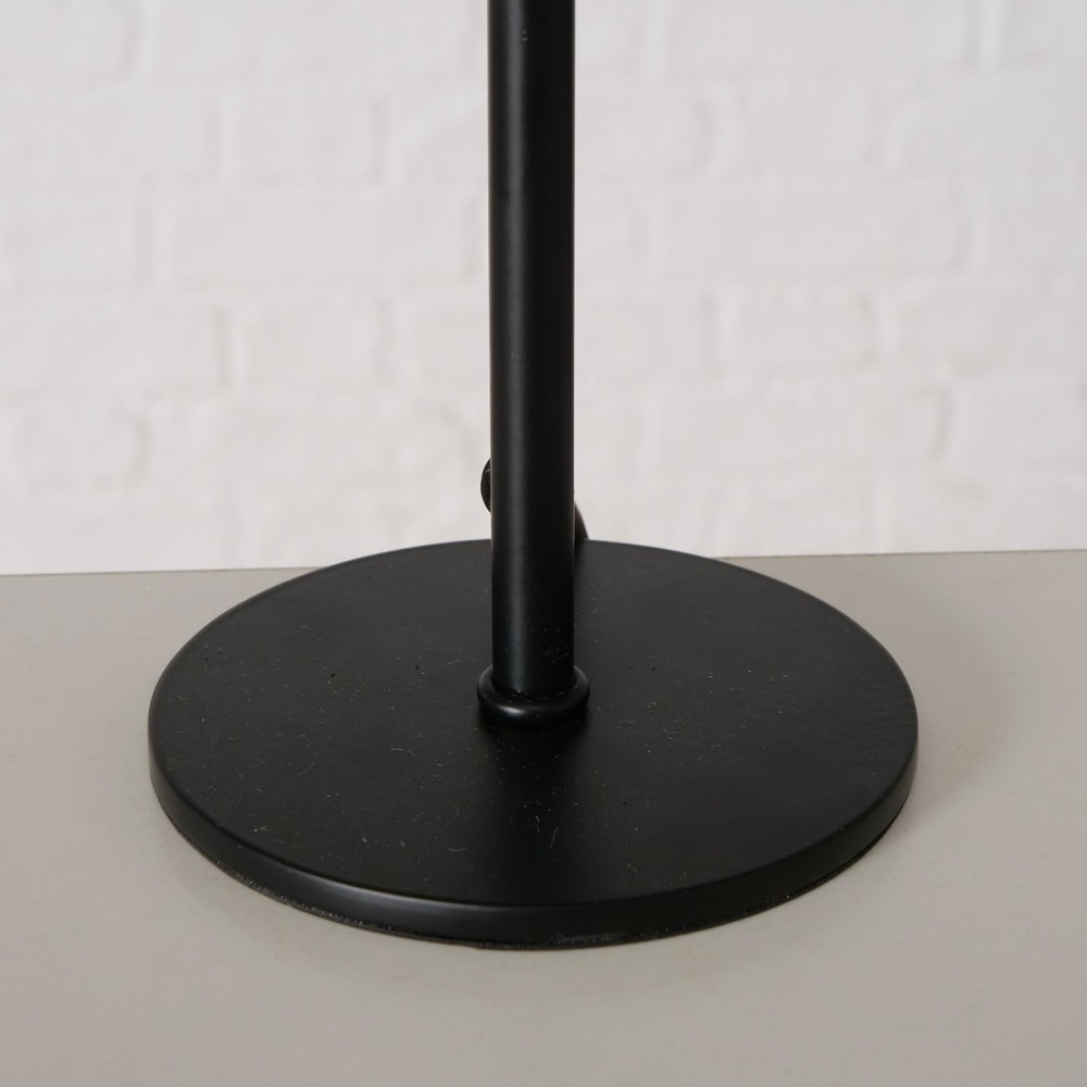 Lampe à poser champignon en métal noir 18x18x41cm — vue 4