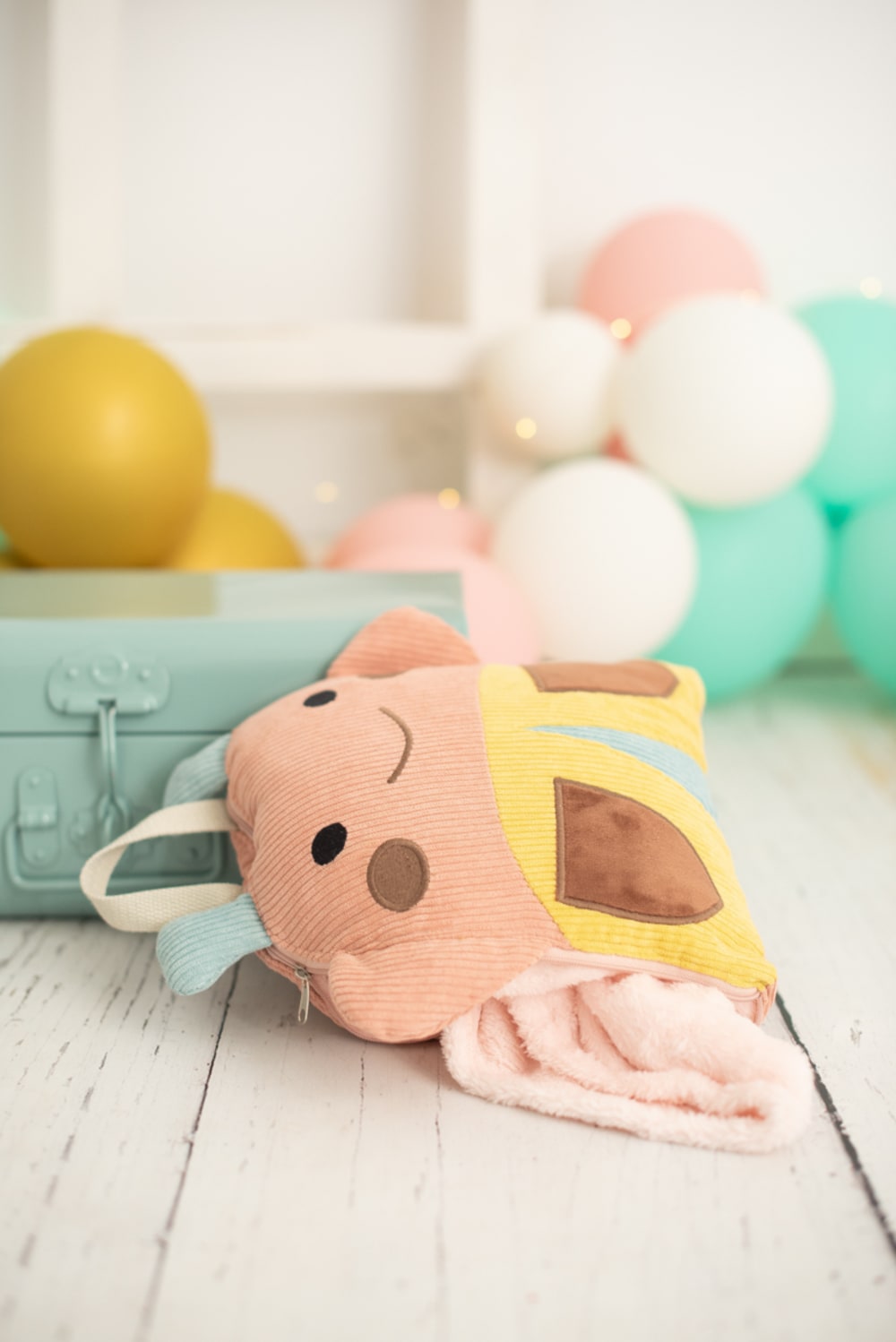 Couverture de voyage pour enfants, coccinelle rose - Maisons du Monde