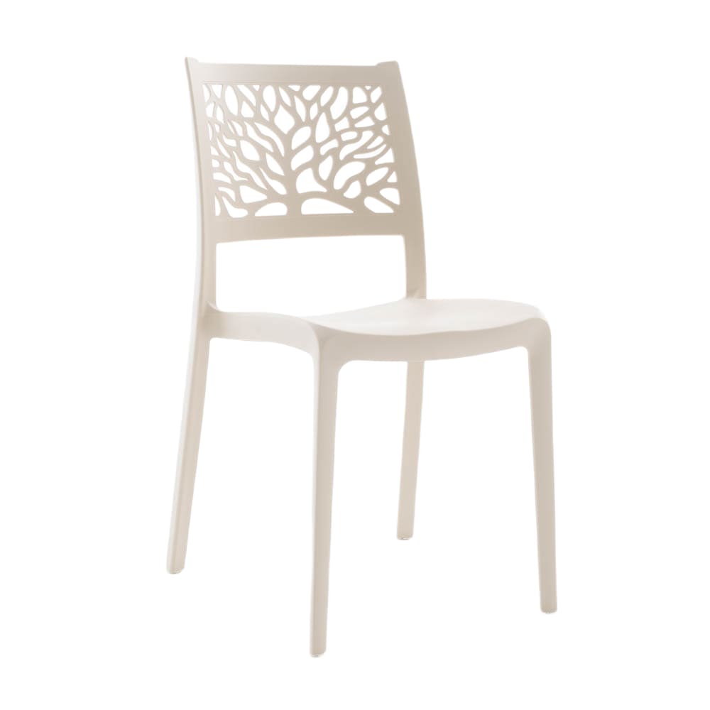 Lot de 6 chaises empilables - verre
