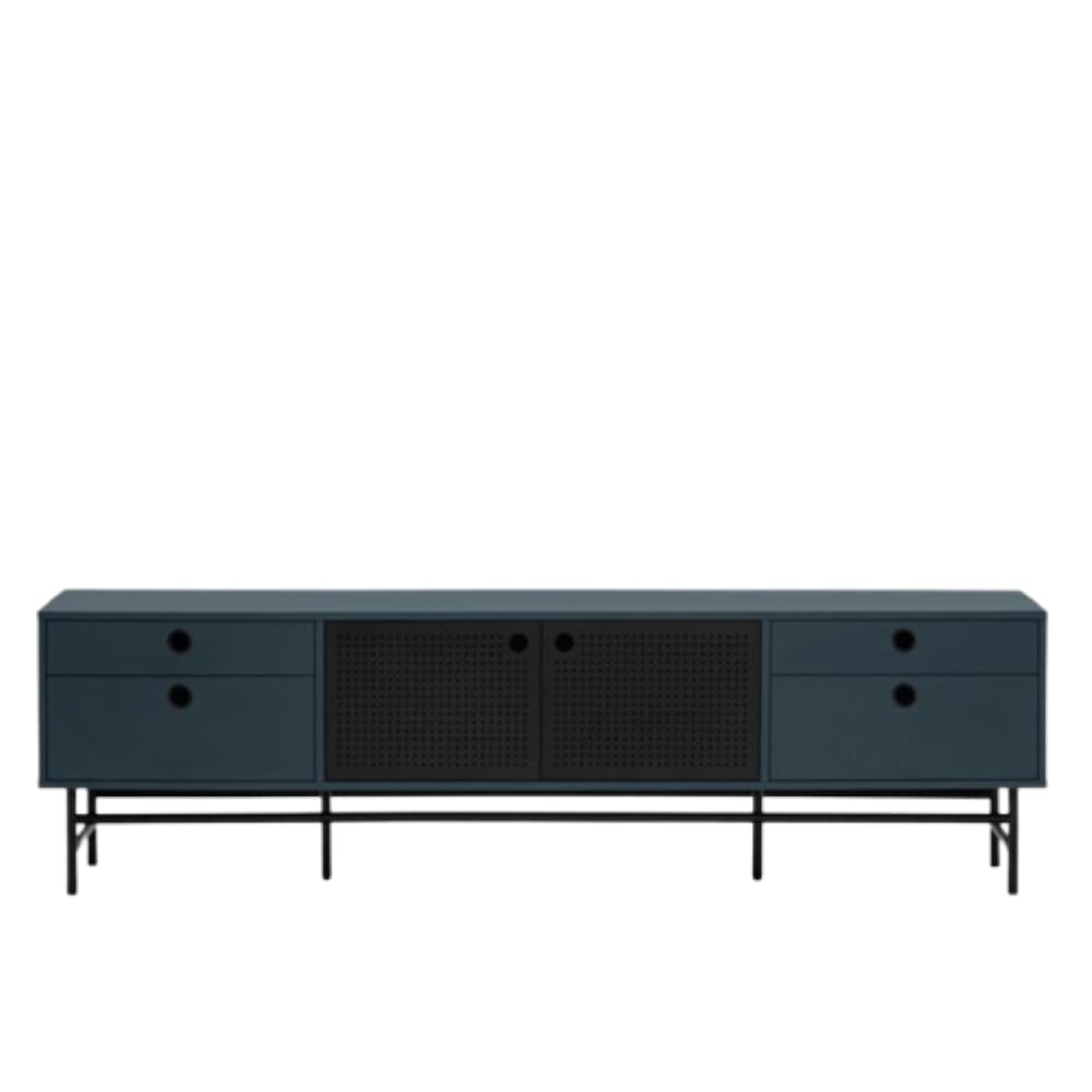 Meuble TV bleu 180x40 cm