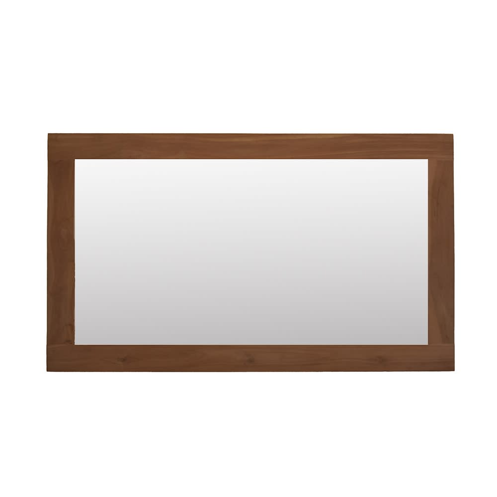 Miroir rectangulaire en teck massif