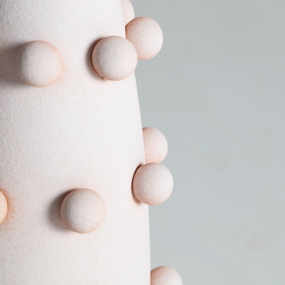 Lampe de salon en céramique rose pâle  en 40x40x73 cm - lot de 2