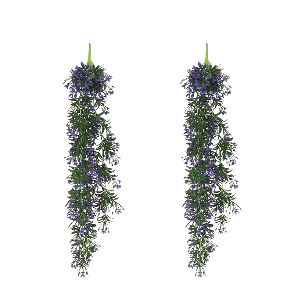 Chute plante artificielle violet 90cm lot de 2 Chute plante artificielle violet 90cm lot de 2