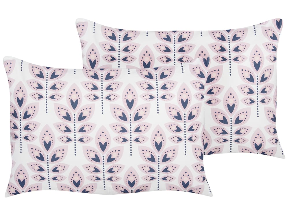 Coussin d'extérieur en tissu blanc 40x60