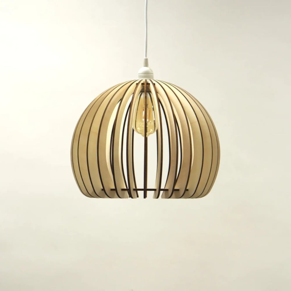 Suspension bois naturel