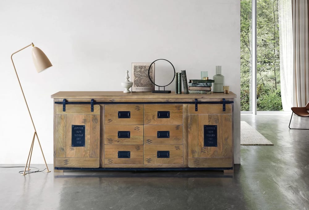 Sideboard aus Mangoholz Schwarz - Maisons Du Monde