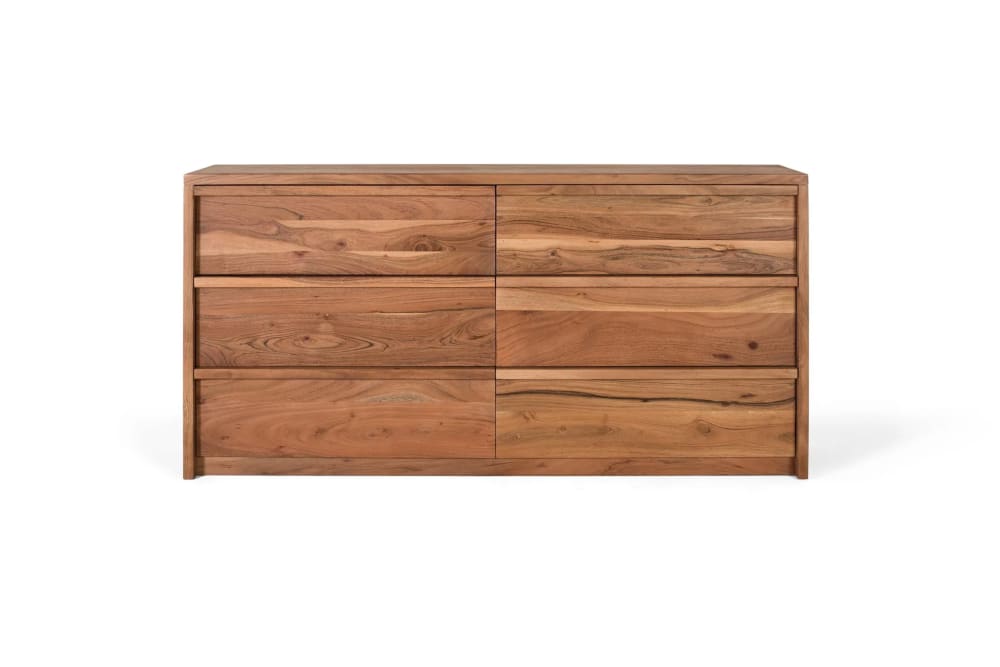 GINER Y COLOMER Sideboard aus naturbelassenem Akazienholz style industrial Braun