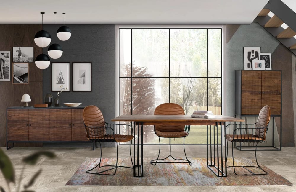 Sideboard aus Palisander- und Mangoholz sowie Metall - Maisons Du
