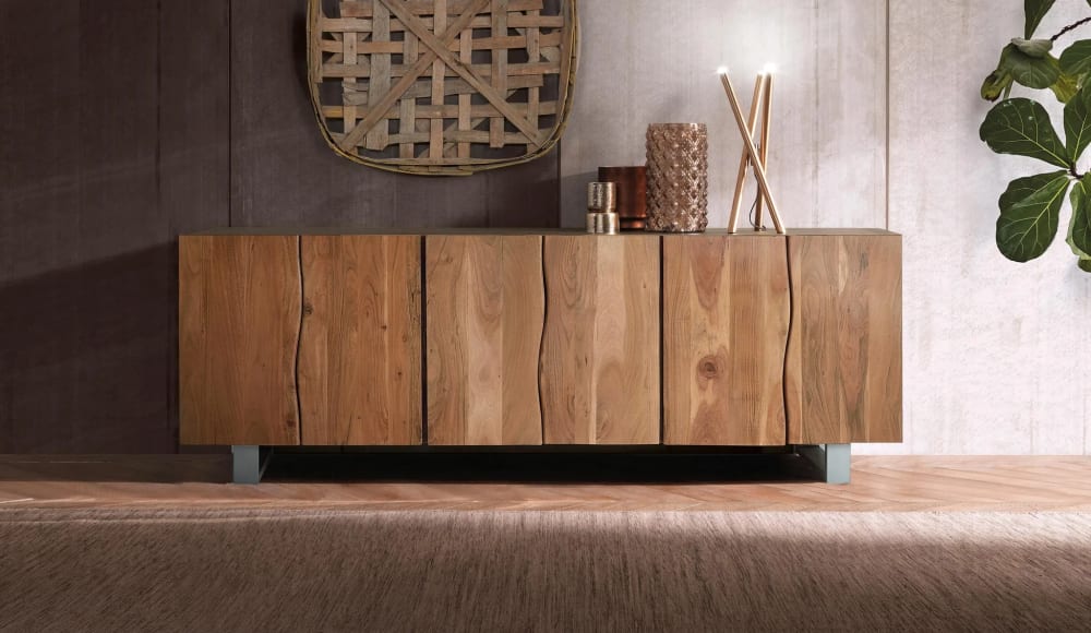 Sideboard aus Akazienholz und Metall - Maisons Du Monde