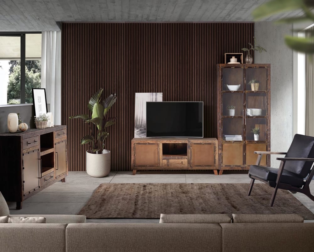 Sideboard aus recyceltem Holz und Metall - Maisons Du Monde