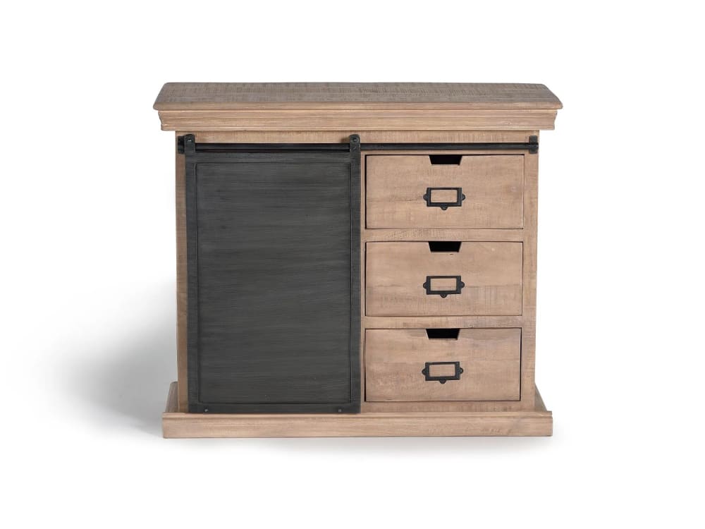 GINER Y COLOMER Kommode aus Mangoholz und Metall style industrial Braun