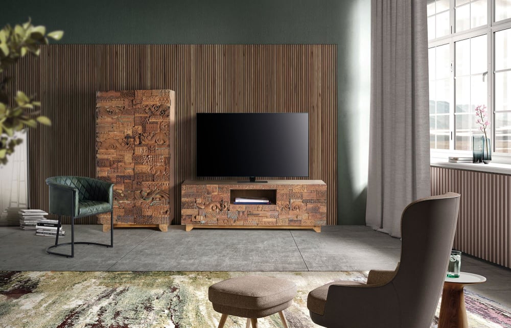 Meuble tv en bois manguier récupéré