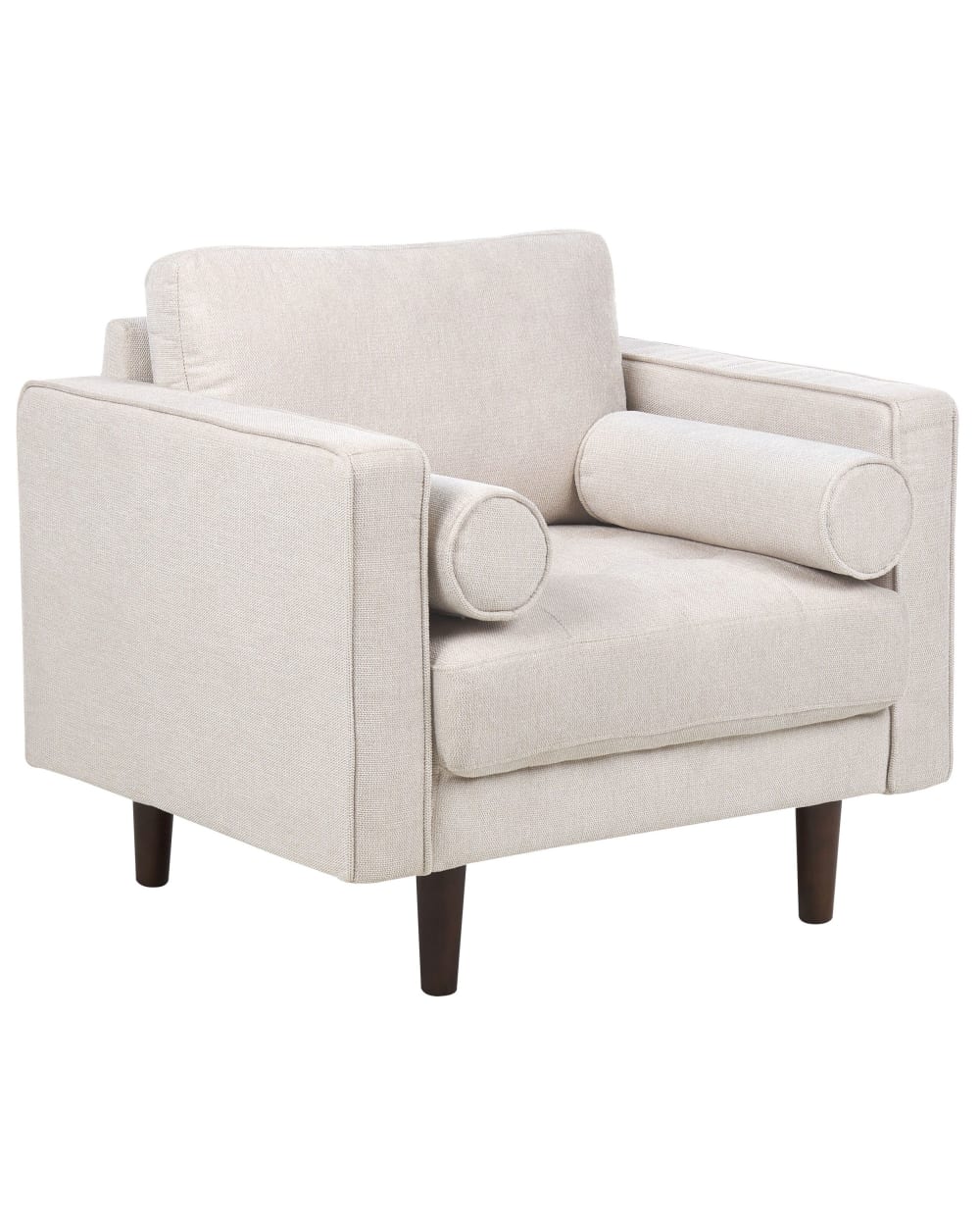 Fauteuil en tissu beige H78
