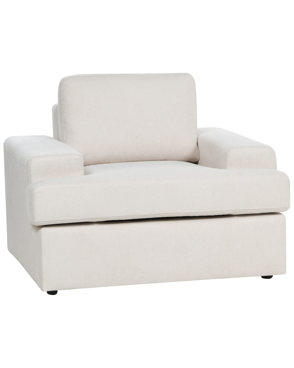 fauteuil en tissu beige