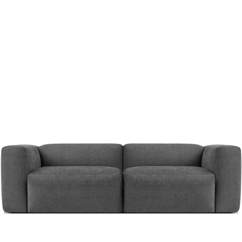 KONSIMO 2,5-Sitzer-Sofa mit extrem weicher und bequemer Sitzfläche, grau style modern - Stoff