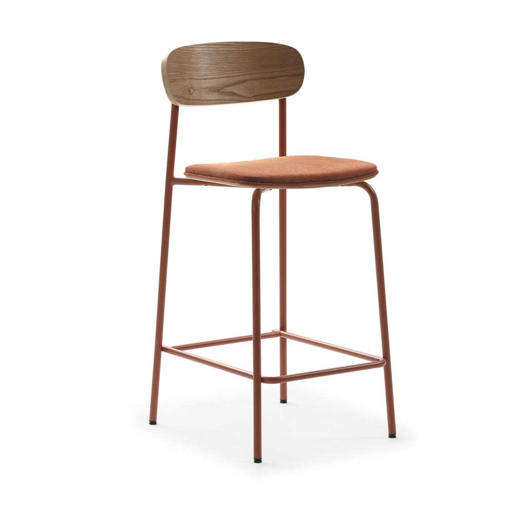 Lot 2 chaises bar - rouille