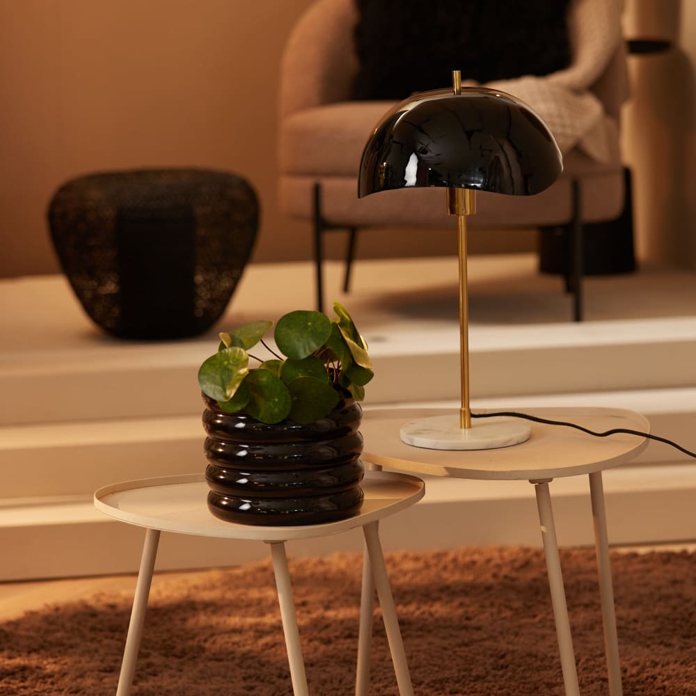 Lampe de table fer noir 30x30x56cm — vue 3