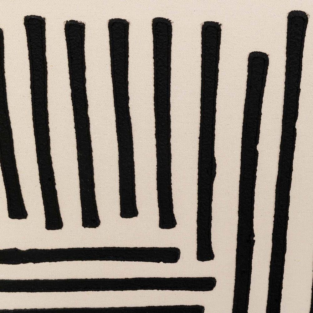 Tableau en polyester beige et noir 73x113 — vue 4