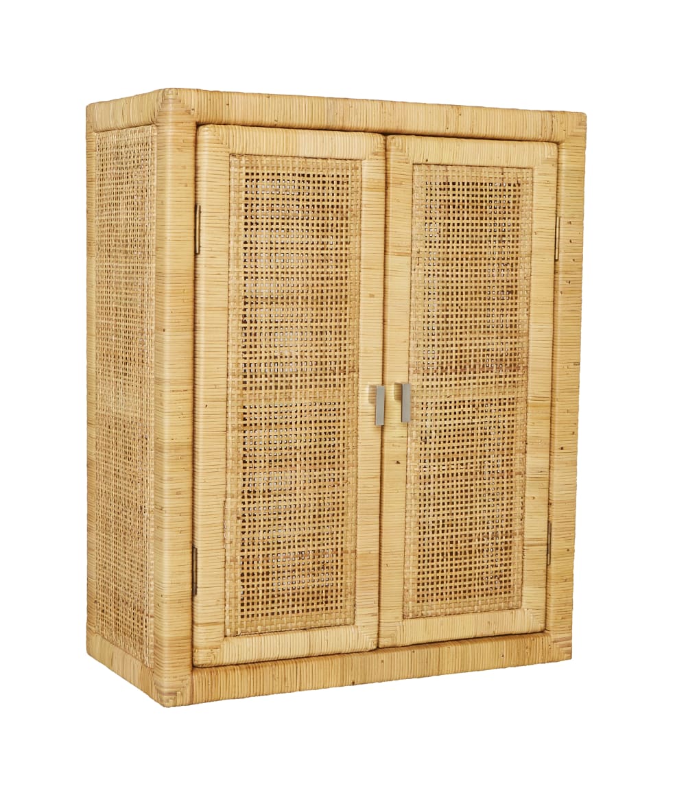 Etagère armoire en cannage