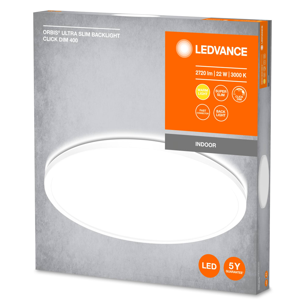 Plafonnier en PVC blanc, 40cm — vue 3