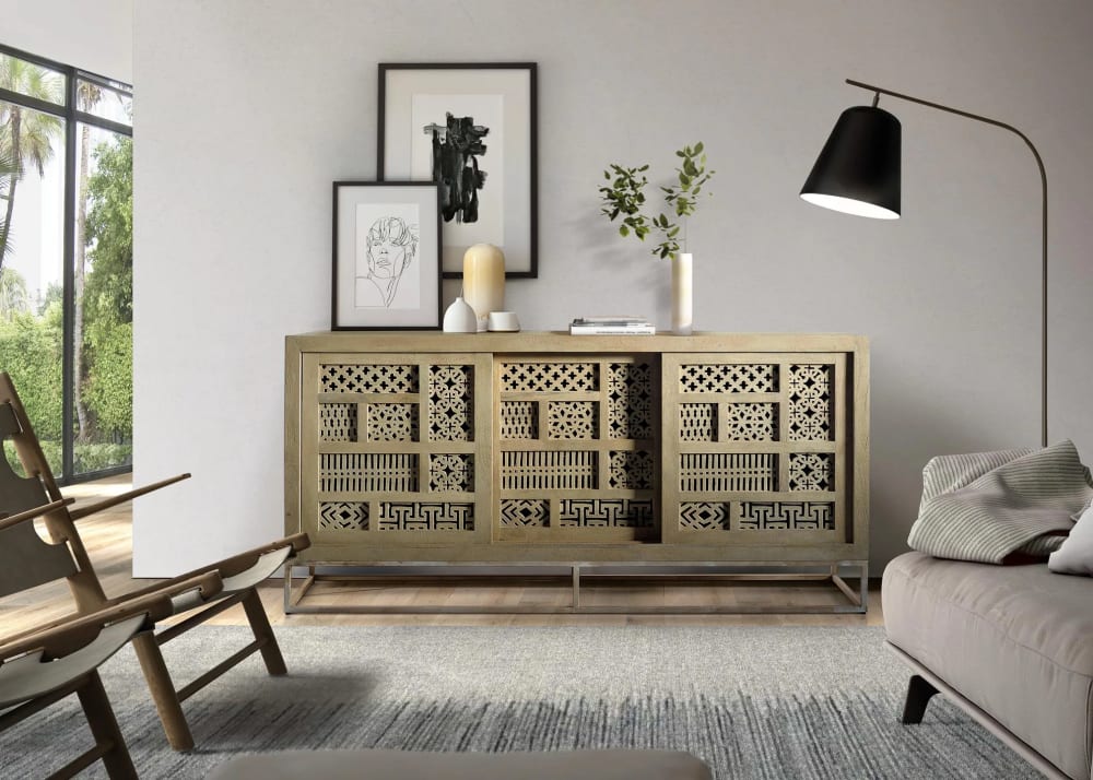 Buffet en bois manguier et métal - Maisons du Monde