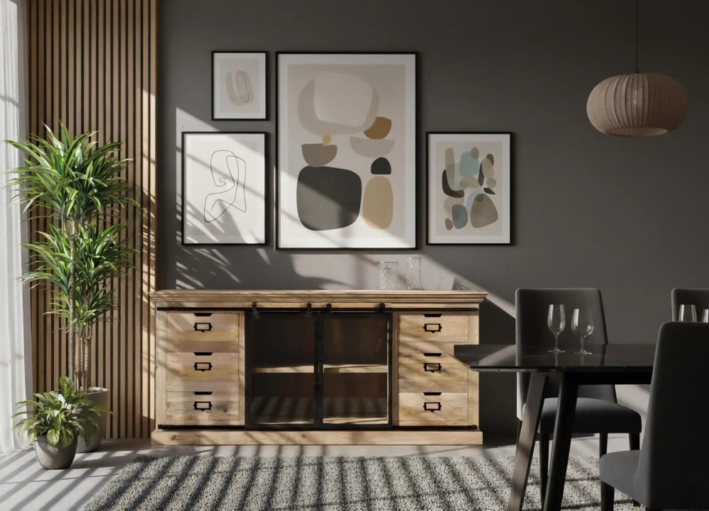 Sideboard aus Mangoholz Schwarz - Maisons Du Monde