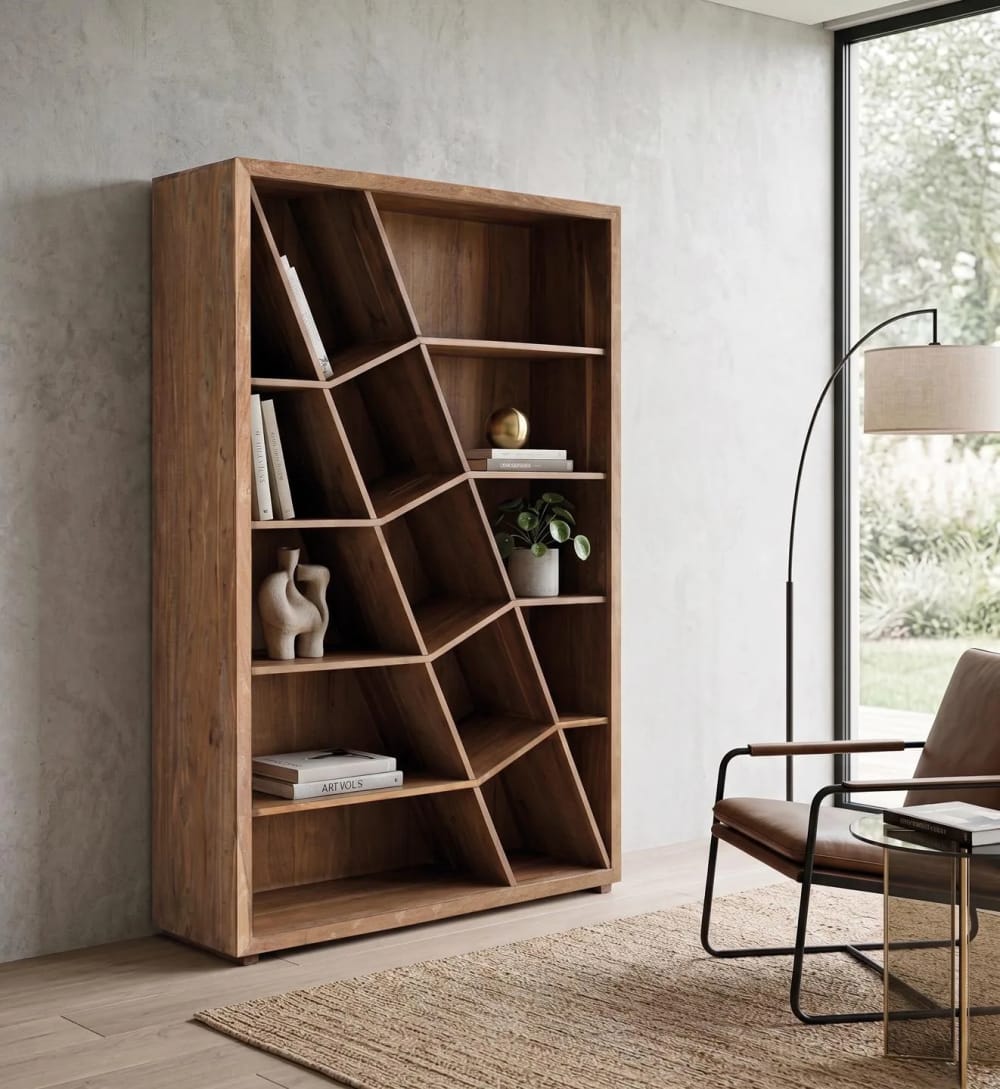Bibliothèque en bois manguier et noir - Maisons du Monde