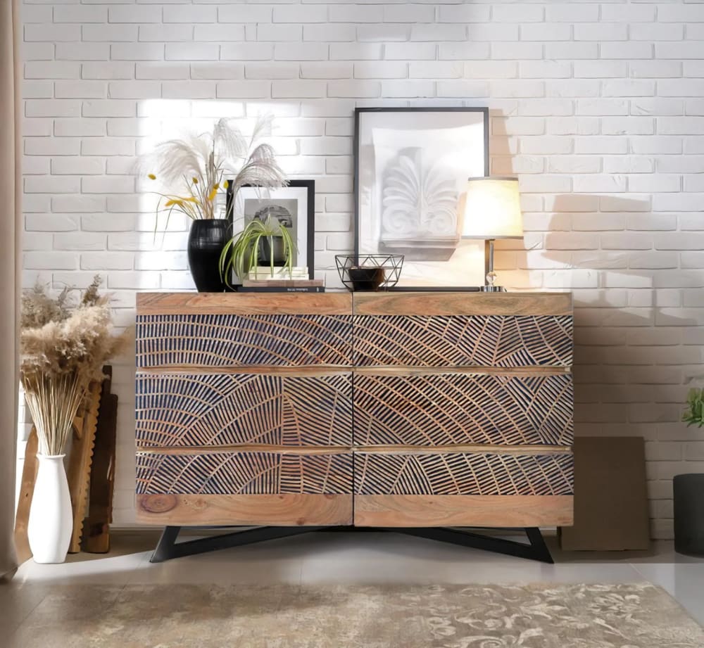 Kommode aus Akazienholz und Metall - Maisons Du Monde