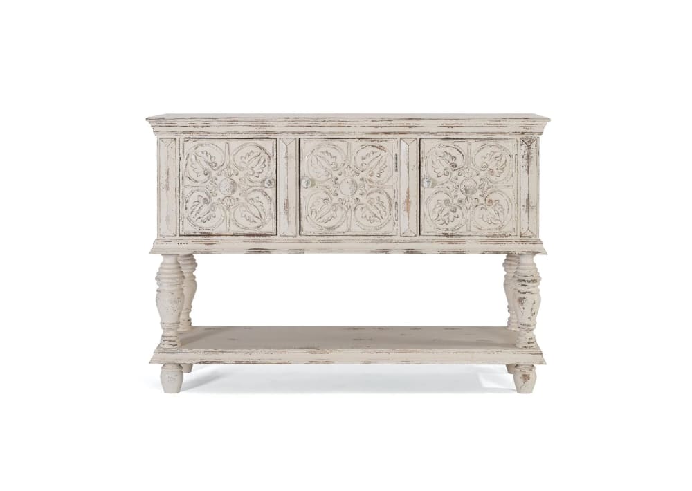 GINER Y COLOMER Konsole aus Mangoholz style seaside Grau