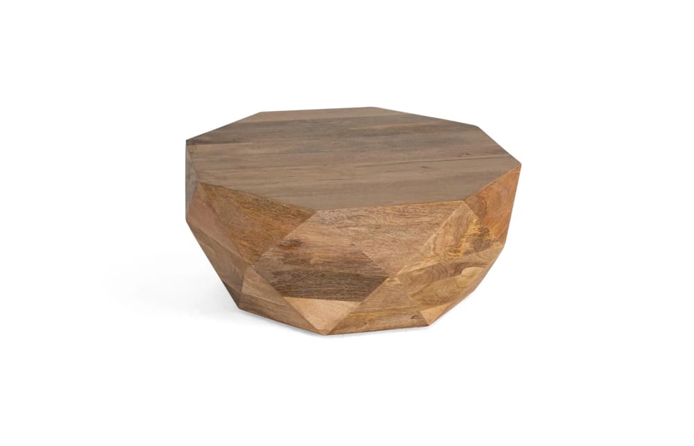 GINER Y COLOMER Couchtisch aus Mangoholz style landhaus Braun