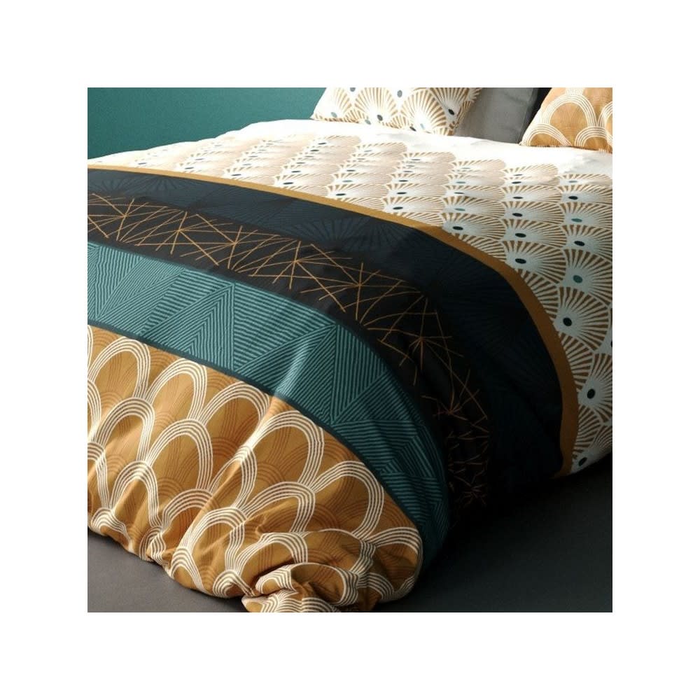 Parure de couette en coton multicolore 240x220cm 2 taies - Maisons du Monde
