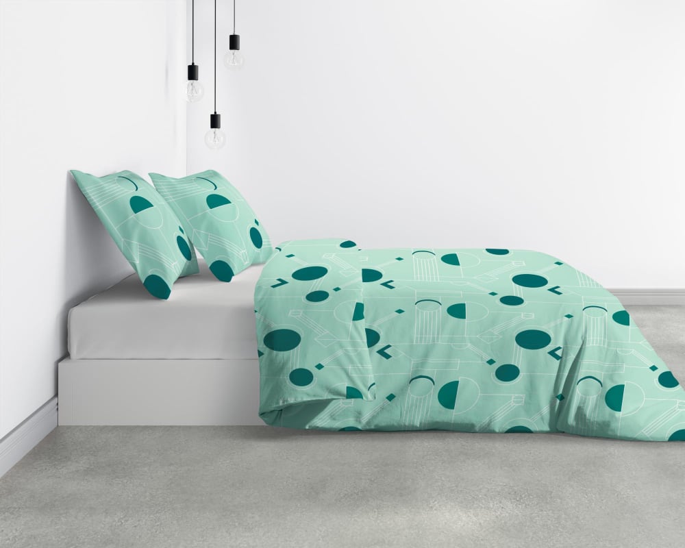 Parure de lit  avec housse de couette et taies d'oreiller imprimé 240 - Maisons du Monde