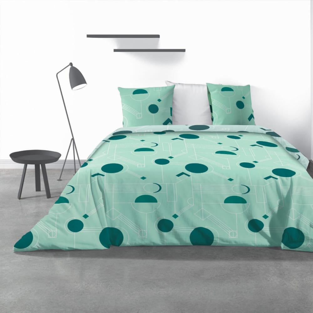 Parure de lit avec housse de couette et taies d'oreiller imprimé 220 Parure de lit avec housse de couette et taies d'oreiller imprimé 220