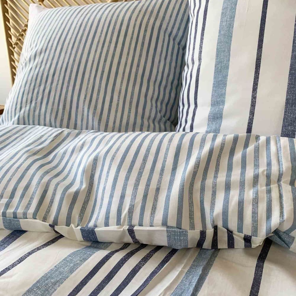 Parure housse de couette coton imprimée + 2 taies 260x240 cm - Maisons du Monde