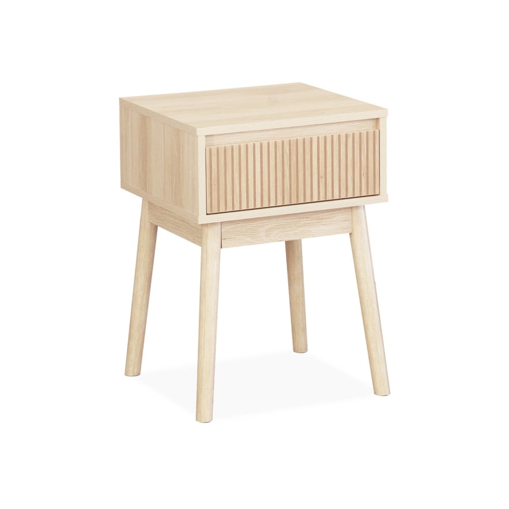 Table de chevet avec un tiroir naturel - Maisons du Monde