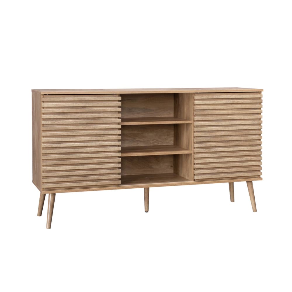 Buffet décor bois 2 portes coulissantes l 140 - Maisons du Monde