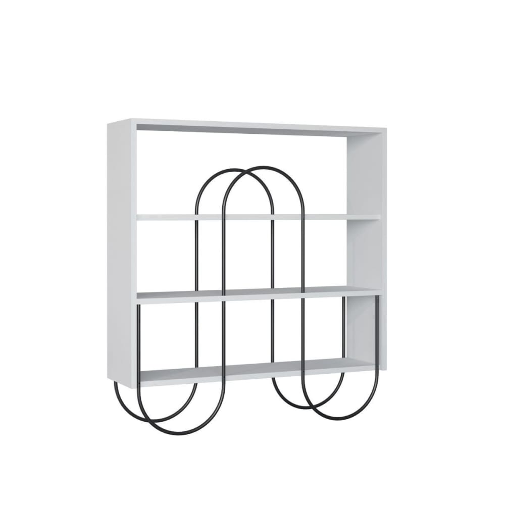 Calicosy Regal mit 4 Böden L123 cm - Weiß style modern Weiß Spanplatte