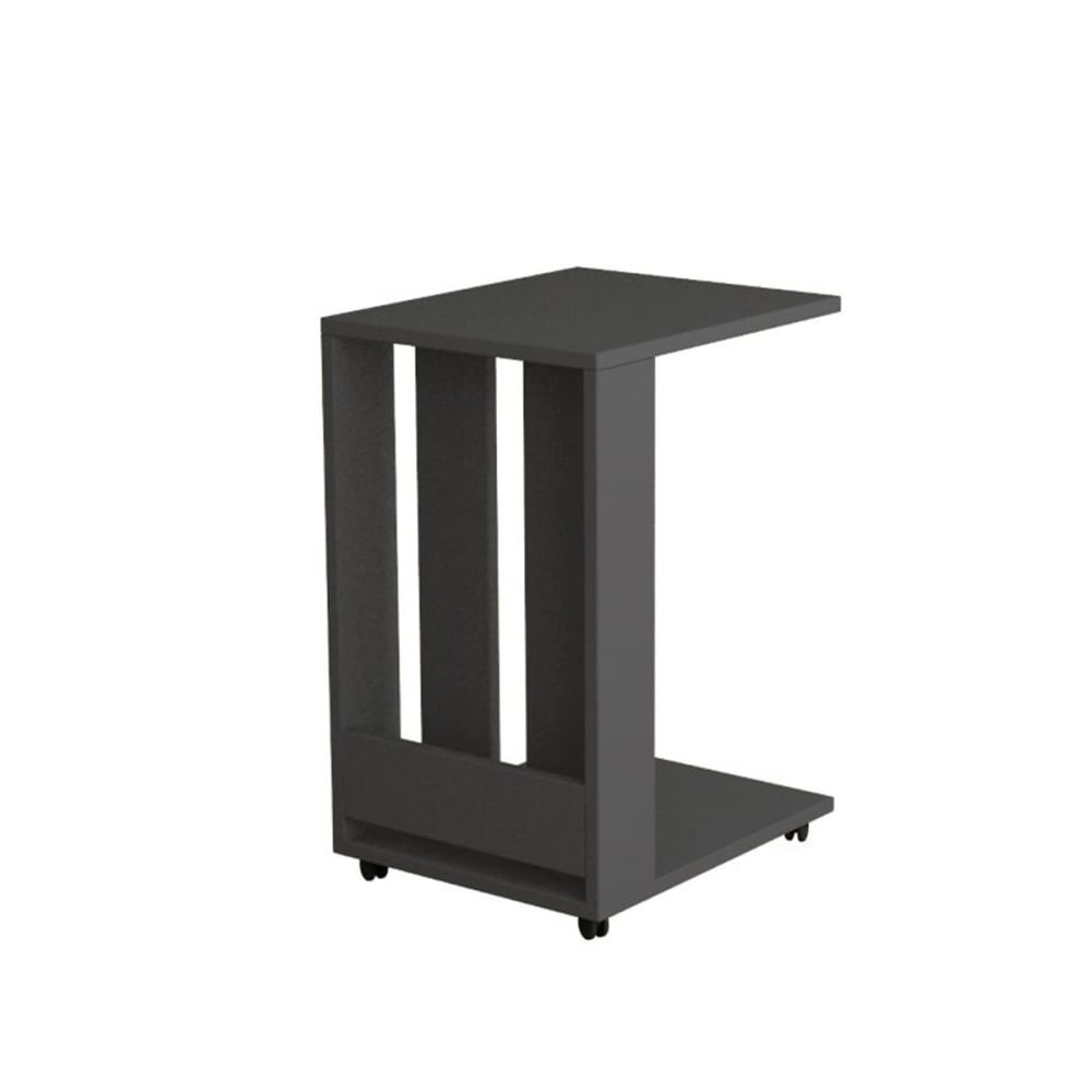 Bout de canapé 2 tablettes - L37 cm - Gris Anthracite