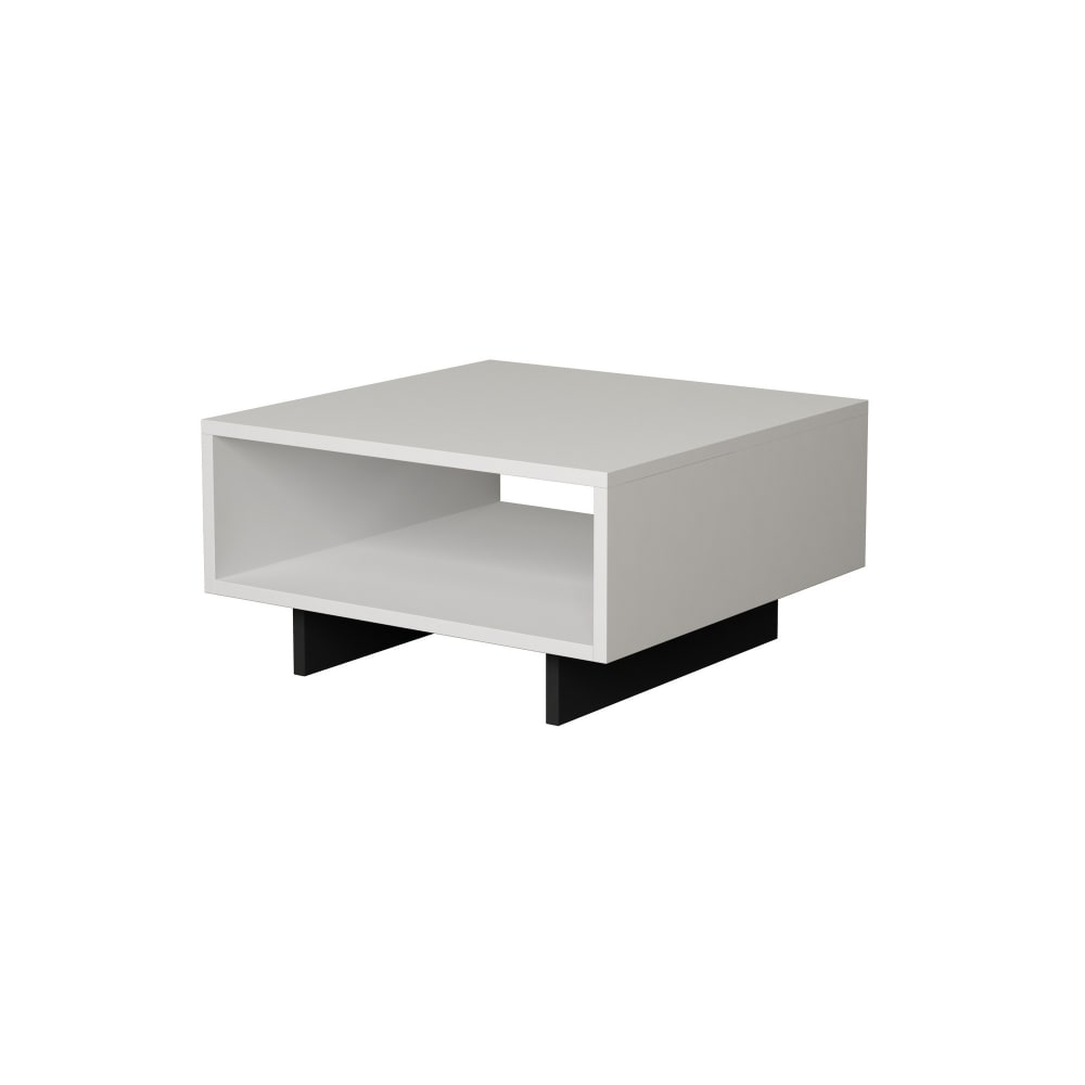 Table basse en bois blanc 60 x 60 x 32 cm