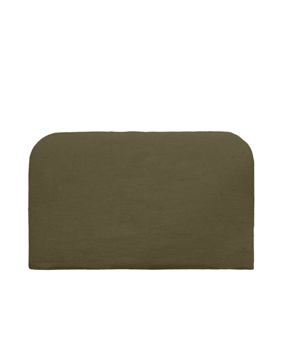 Decowood Abnehmbares Leinen-Kopfteil in Grün, 160 × 110 cm Grün Leinen