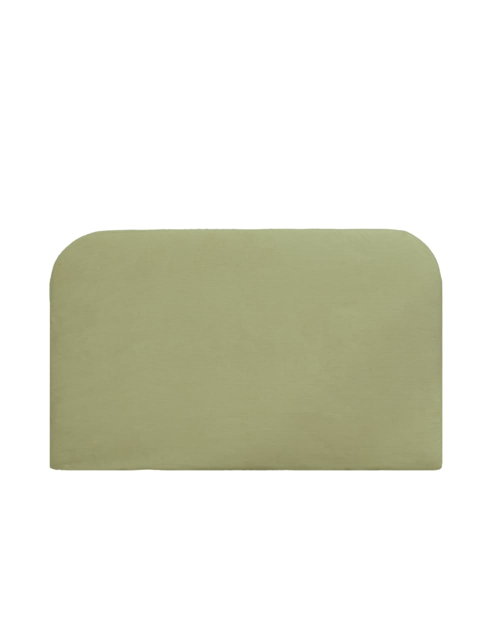 Tête de lit déhoussable en velours côtelé vert clair 160x110cm