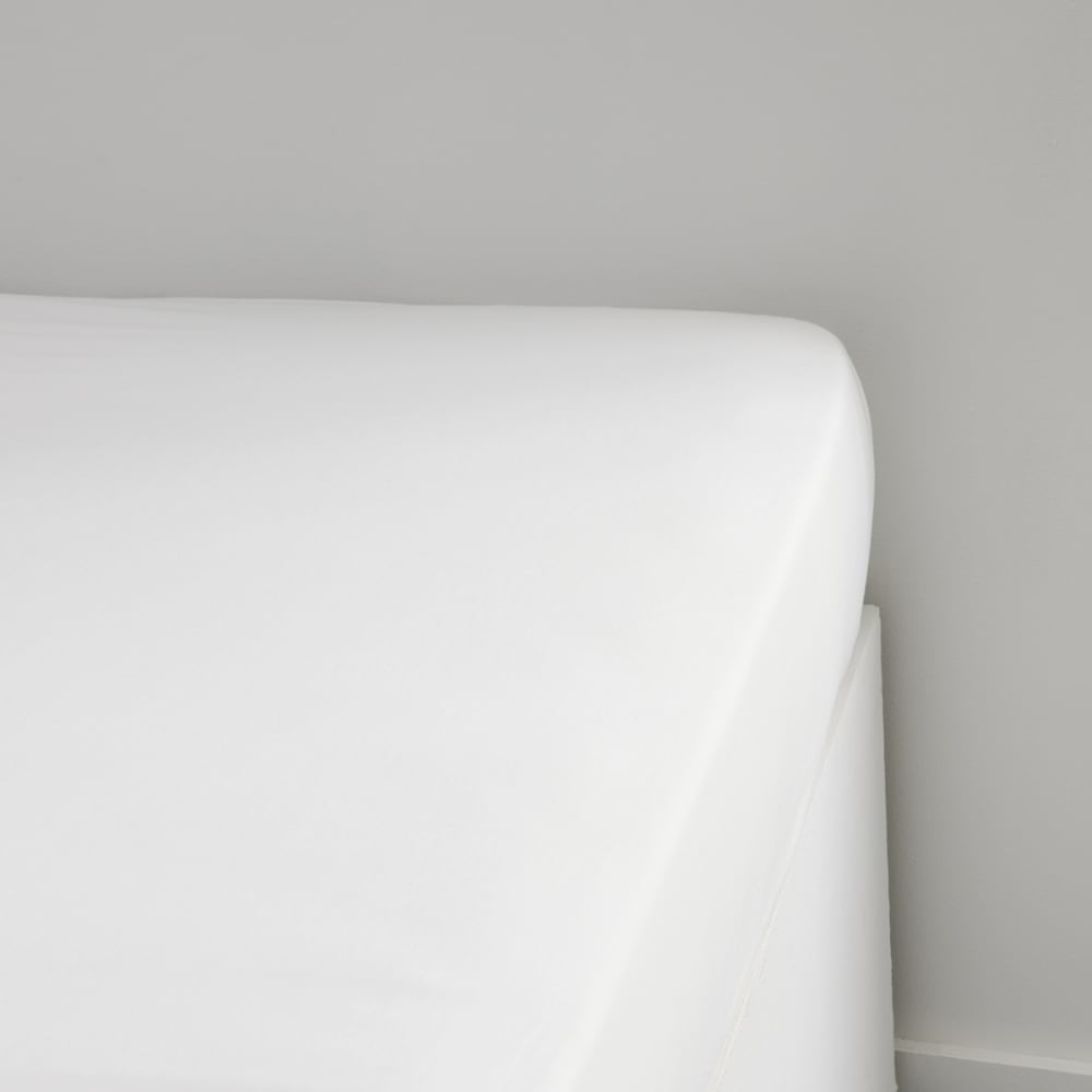 Drap housse grand bonnet pour lit  160x200 cm Blanc