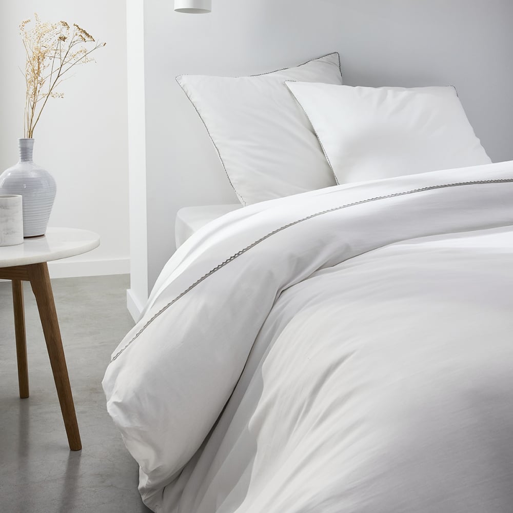 Drap housse grand bonnet pour lit 160x200 cm blanc - Maisons du Monde