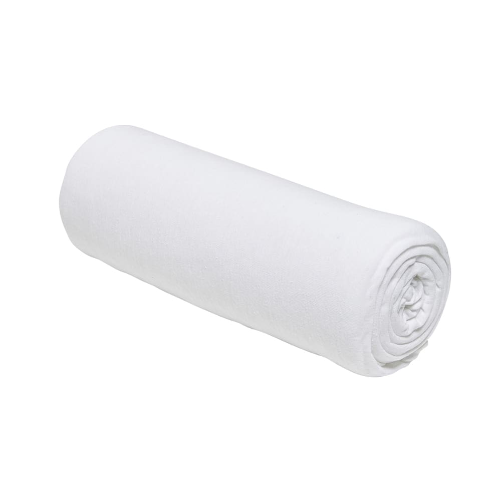 Drap housse jersey 2 personnes uni 160x200 cm blanc — vue 4