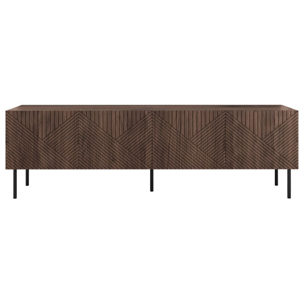 Meuble tv   effet bois   4 portes  bois — Beyit