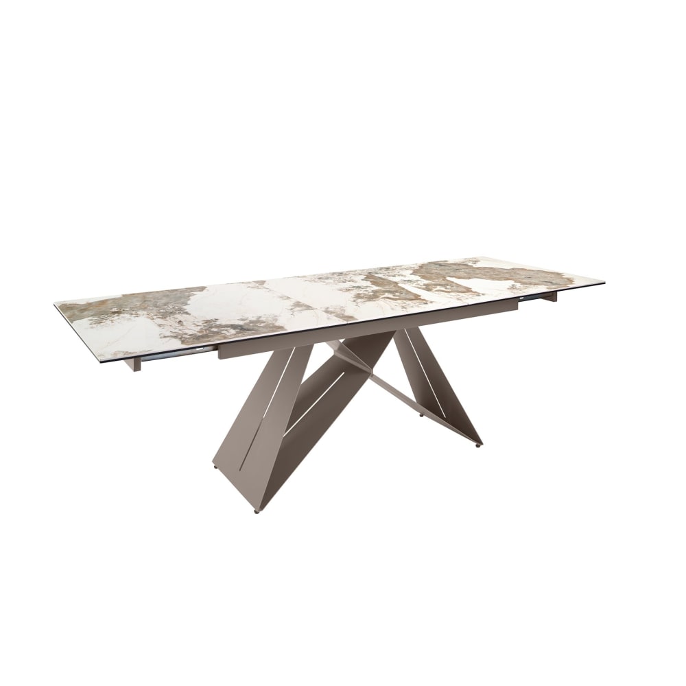 Table de salle à manger rectangulaire à rallonge