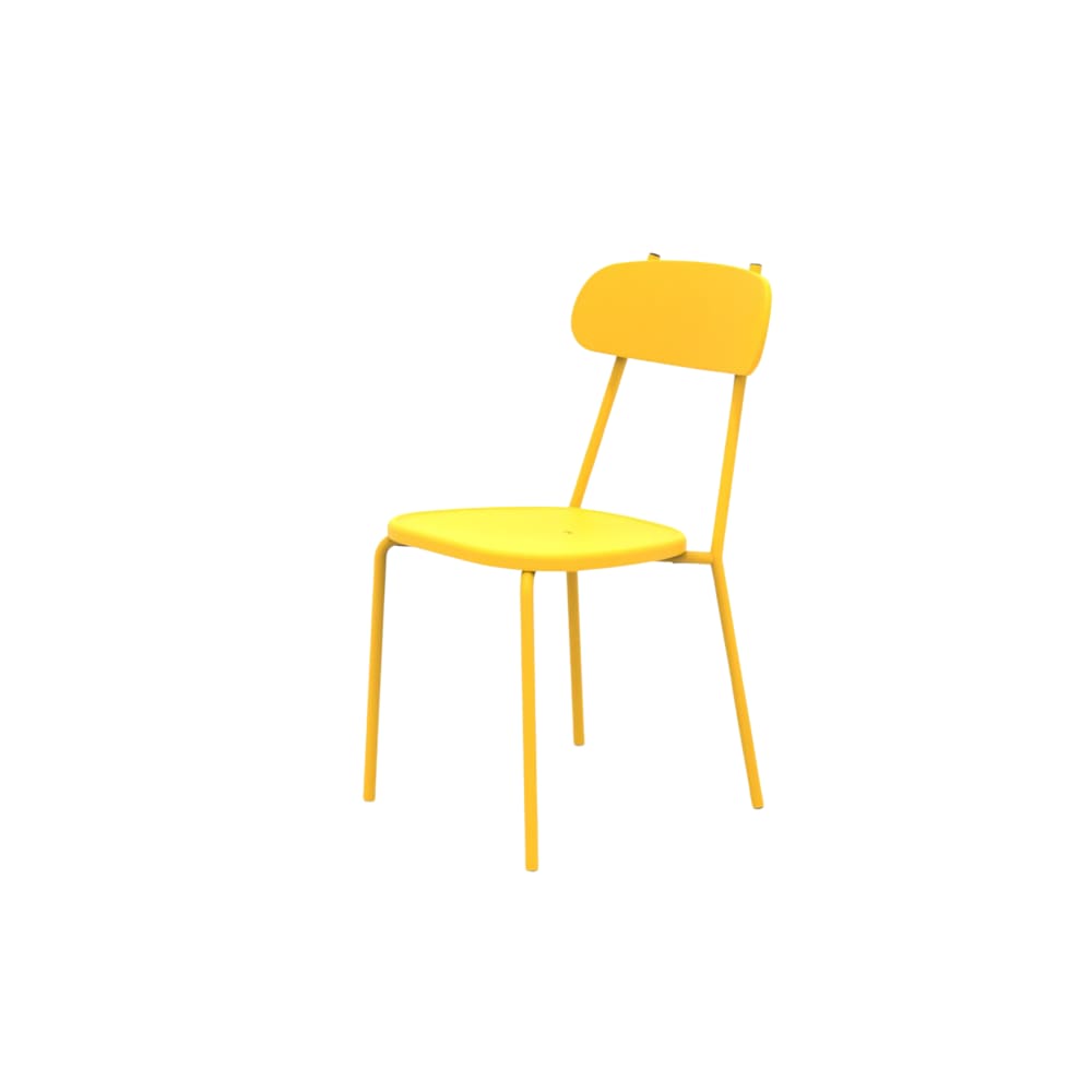 Ensemble de 4 chaises - jaune